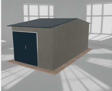 Hala stalowa 4.5x8.5m dwuspadowa Aluminium Wysoka