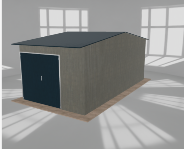Hala stalowa 4.5x9m dwuspadowa Aluminium Wysoka