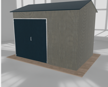 Hala stalowa 5x3.5m dwuspadowa Aluminium Wysoka