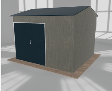 Hala stalowa 5x4.5m dwuspadowa Aluminium Wysoka