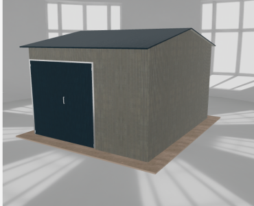 Hala stalowa 5x6m dwuspadowa Aluminium Wysoka