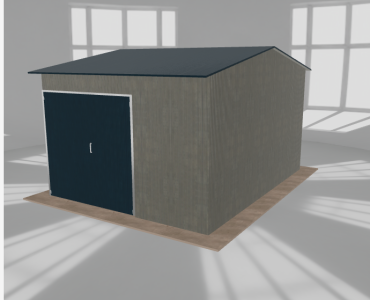 Hala stalowa 5x6.5m dwuspadowa Aluminium Wysoka