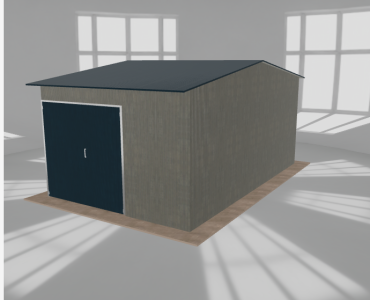 Hala stalowa 5x8m dwuspadowa Aluminium Wysoka