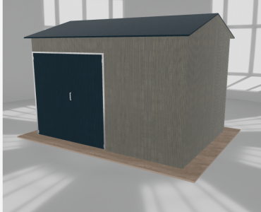 Hala stalowa 5.5x4m dwuspadowa Aluminium Wysoka
