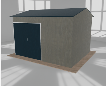 Hala stalowa 5.5x4.5m dwuspadowa Aluminium Wysoka