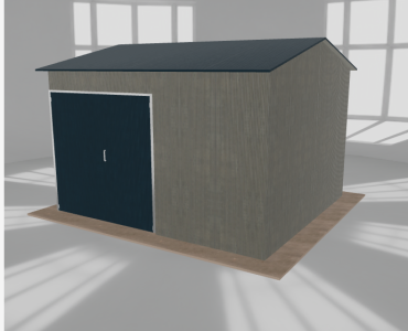 Hala stalowa 5.5x5m dwuspadowa Aluminium Wysoka