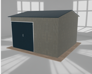 Hala stalowa 5.5x5.5m dwuspadowa Aluminium Wysoka