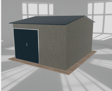 Hala stalowa 5.5x6.5m dwuspadowa Aluminium Wysoka
