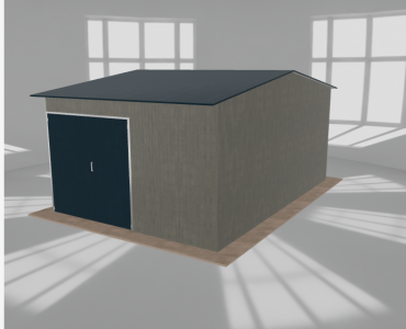 Hala stalowa 5.5x8m dwuspadowa Aluminium Wysoka