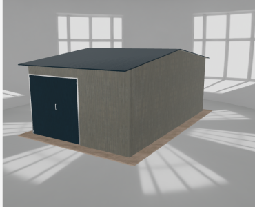 Hala stalowa 5.5x9m dwuspadowa Aluminium Wysoka