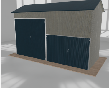 Hala stalowa 6x2.5m dwuspadowa Aluminium Wysoka