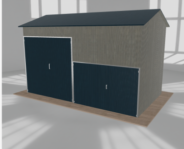 Hala stalowa 6x3.5m dwuspadowa Aluminium Wysoka