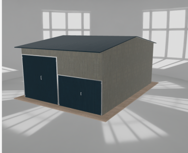 Hala stalowa 6x8.5m dwuspadowa Aluminium Wysoka