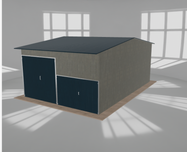 Hala stalowa 6x9m dwuspadowa Aluminium Wysoka