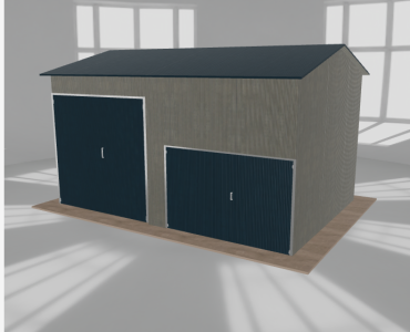 Hala stalowa 6.5x4m dwuspadowa Aluminium Wysoka