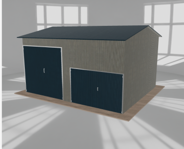 Hala stalowa 6.5x5.5m dwuspadowa Aluminium Wysoka