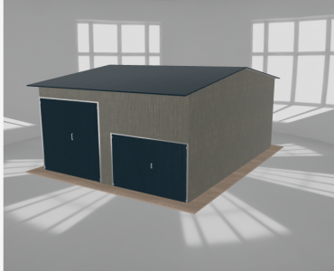 Hala stalowa 6.5x8.5m dwuspadowa Aluminium Wysoka