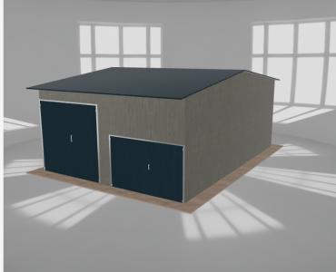 Hala stalowa 6.5x9m dwuspadowa Aluminium Wysoka