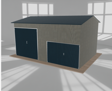 Hala stalowa 7x5m dwuspadowa Aluminium Wysoka