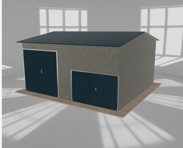 Hala stalowa 7x6.5m dwuspadowa Aluminium Wysoka