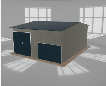 Hala stalowa 7x8.5m dwuspadowa Aluminium Wysoka