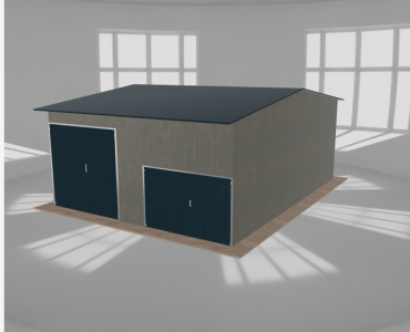 Hala stalowa 7x9m dwuspadowa Aluminium Wysoka