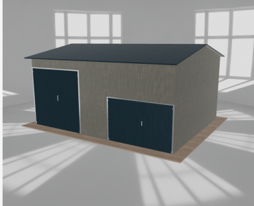 Hala stalowa 7.5x6m dwuspadowa Aluminium Wysoka