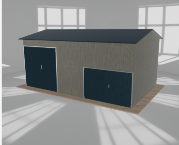Hala stalowa 8x5m dwuspadowa Aluminium Wysoka