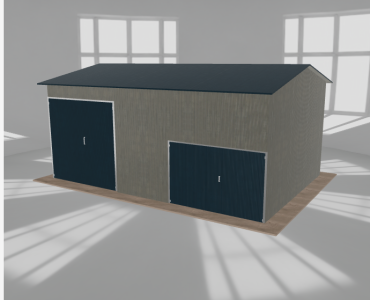 Hala stalowa 8x5.5m dwuspadowa Aluminium Wysoka