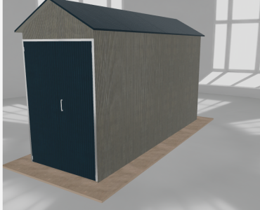 Hala blaszana 2x6m dwuspadowa Aluminium Wysoka