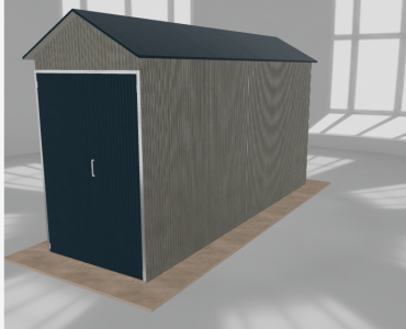 Hala blaszana 2x6.5m dwuspadowa Aluminium Wysoka