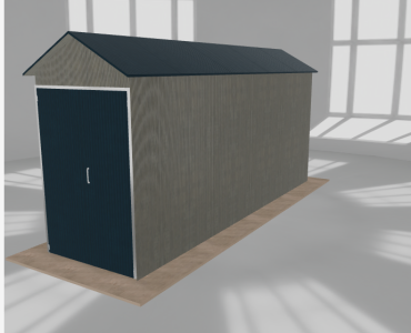 Hala blaszana 2x7.5m dwuspadowa Aluminium Wysoka