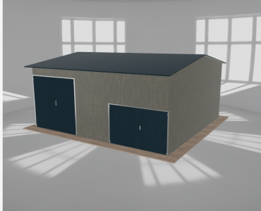 Hala stalowa 8x7.5m dwuspadowa Aluminium Wysoka