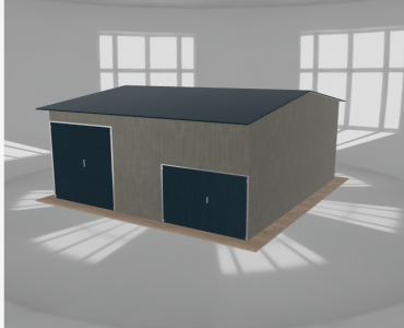 Hala stalowa 8x8.5m dwuspadowa Aluminium Wysoka