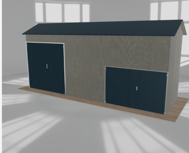 Hala stalowa 8.5x2.5m dwuspadowa Aluminium Wysoka