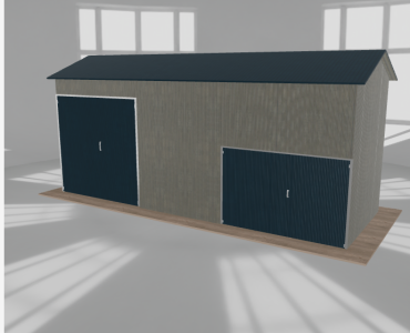 Hala stalowa 8.5x3m dwuspadowa Aluminium Wysoka