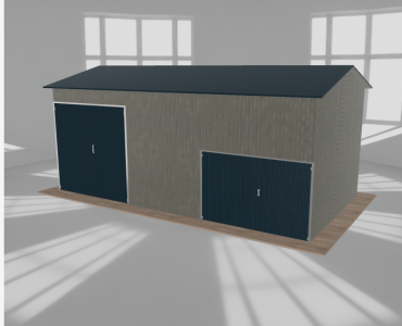 Hala stalowa 8.5x4.5m dwuspadowa Aluminium Wysoka