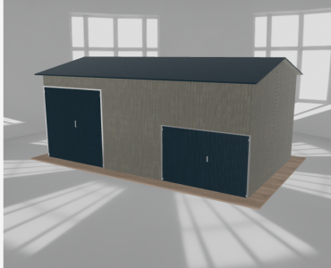 Hala stalowa 8.5x5m dwuspadowa Aluminium Wysoka