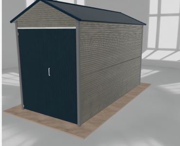 Hala blaszana 2.5x5.5m dwuspadowa Aluminium Wysoka