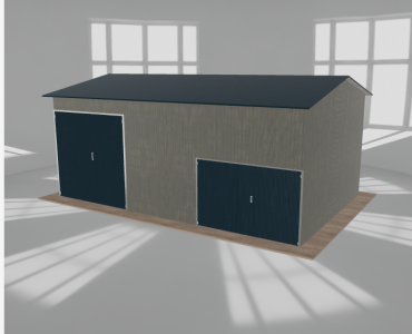 Hala stalowa 8.5x5.5m dwuspadowa Aluminium Wysoka