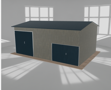 Hala stalowa 8.5x6m dwuspadowa Aluminium Wysoka