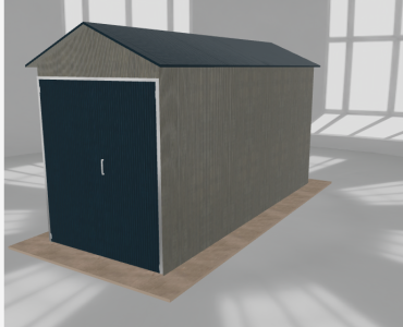 Hala blaszana 2.5x6.5m dwuspadowa Aluminium Wysoka
