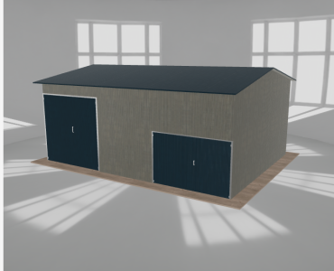 Hala stalowa 8.5x6.5m dwuspadowa Aluminium Wysoka