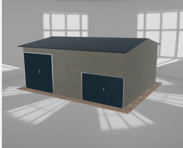 Hala stalowa 8.5x7m dwuspadowa Aluminium Wysoka