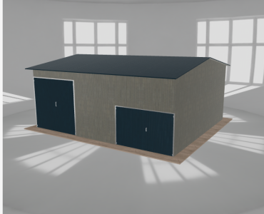 Hala stalowa 8.5x7.5m dwuspadowa Aluminium Wysoka