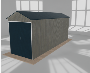 Hala blaszana 2.5x8m dwuspadowa Aluminium Wysoka