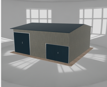 Hala stalowa 8.5x8m dwuspadowa Aluminium Wysoka