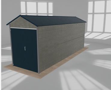 Hala blaszana 2.5x8.5m dwuspadowa Aluminium Wysoka