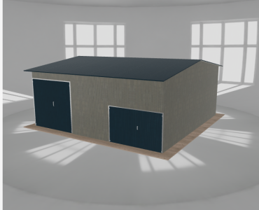 Hala stalowa 8.5x8.5m dwuspadowa Aluminium Wysoka