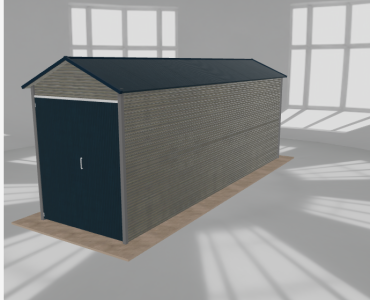 Hala blaszana 2.5x9m dwuspadowa Aluminium Wysoka